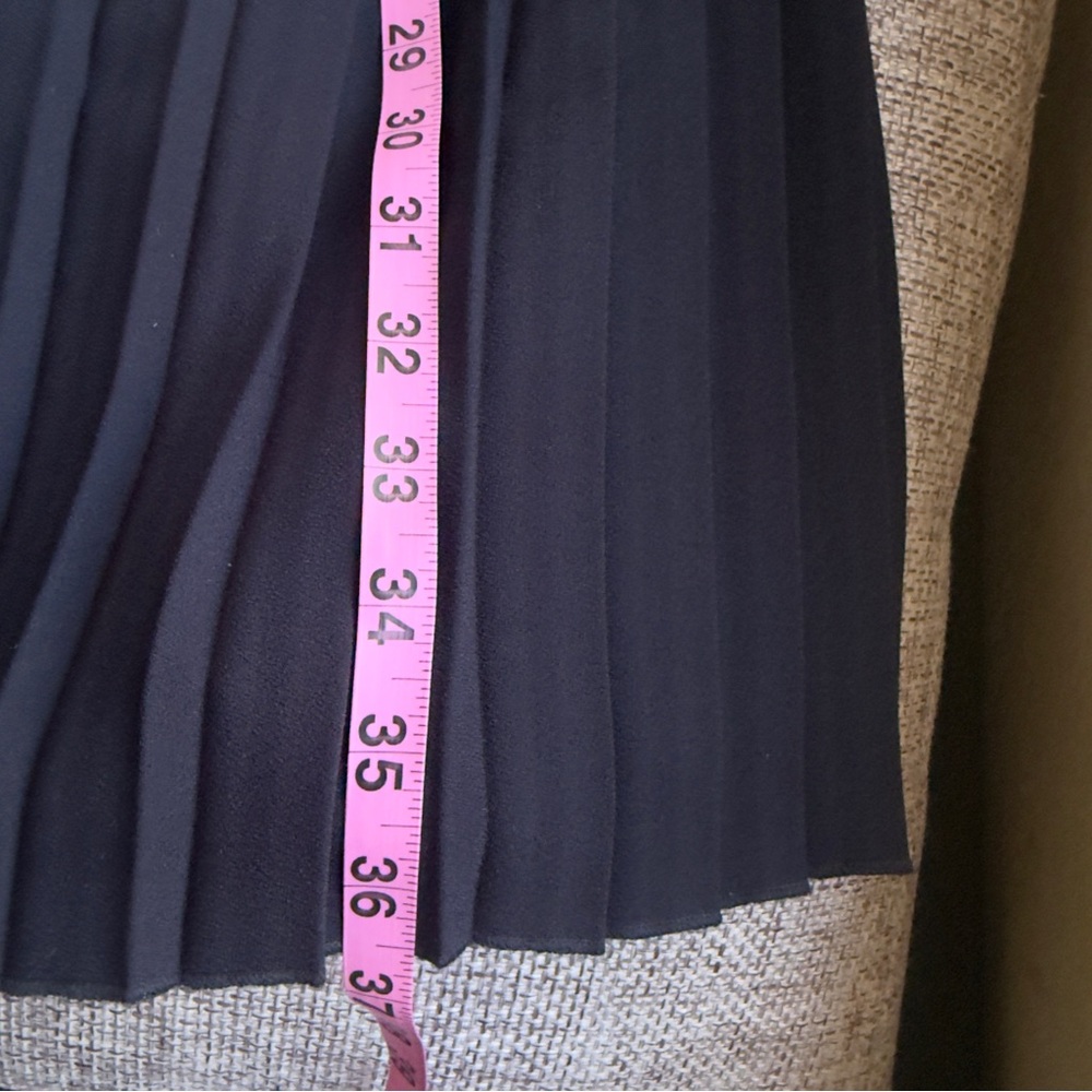 Karen Millen Military Black Pleat Wrap-Front Mini Dress with Side Buckle Size 16 - Picture 15 of 15